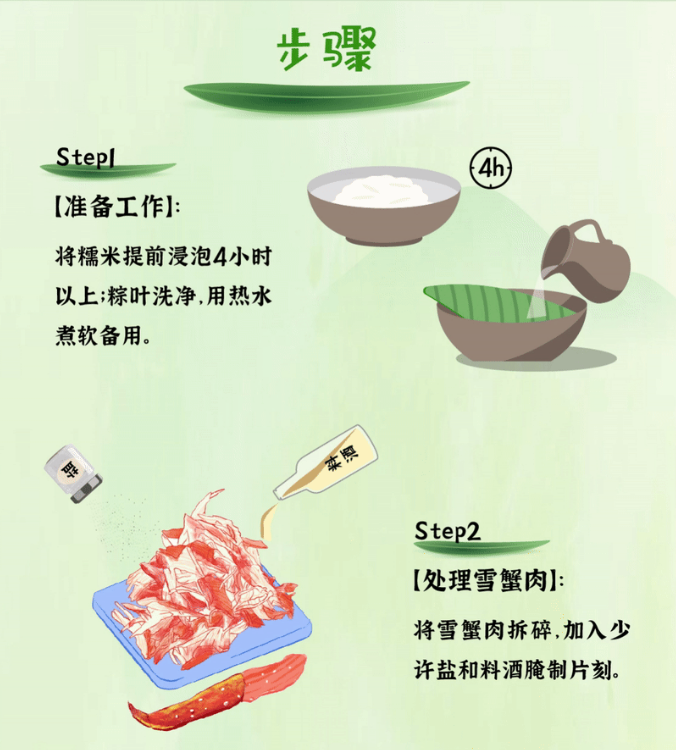 雪蟹肉平安粽