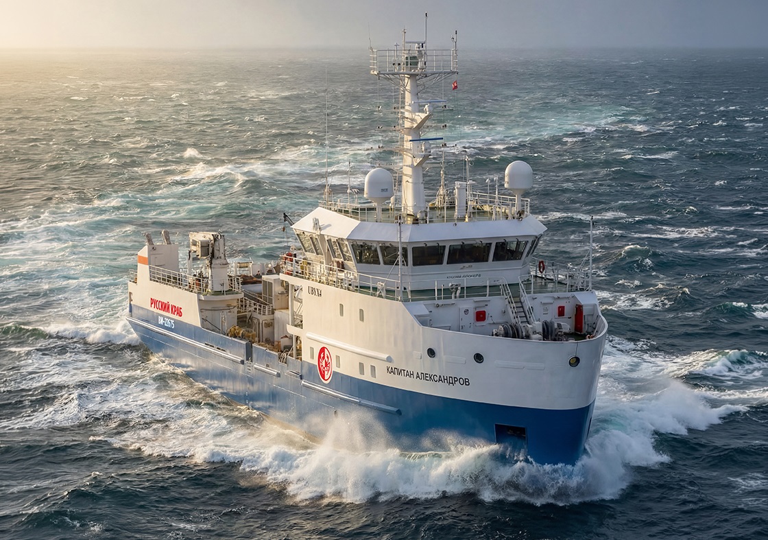 俄蟹业旗舰亚历山德罗夫号 以远航书写捕蟹传奇