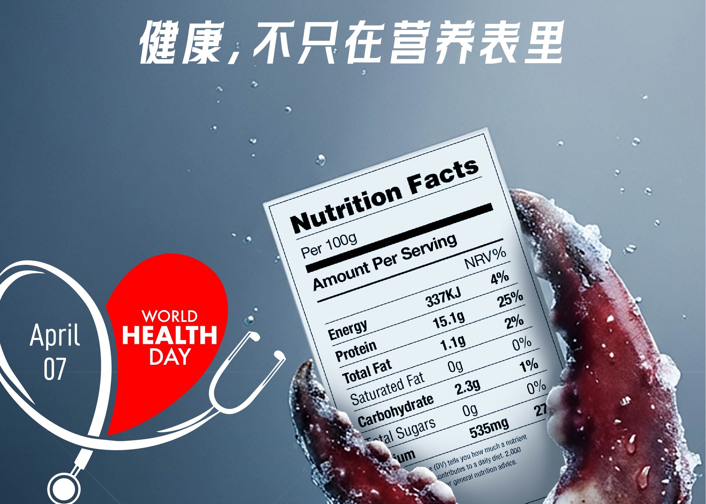 世界卫生日 深海蟹从海洋到餐桌的健康守护