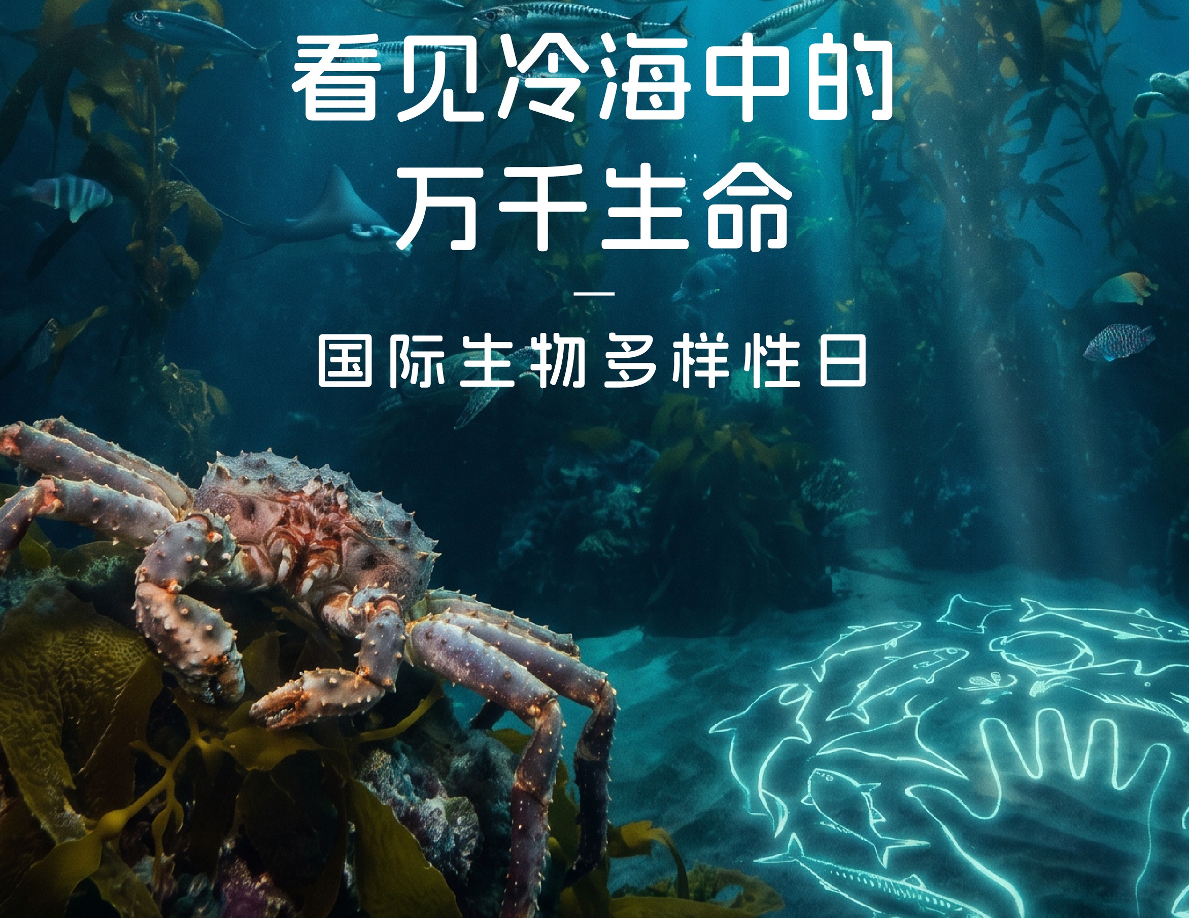 帝王蟹与海洋生命共生｜国际生物多样性日